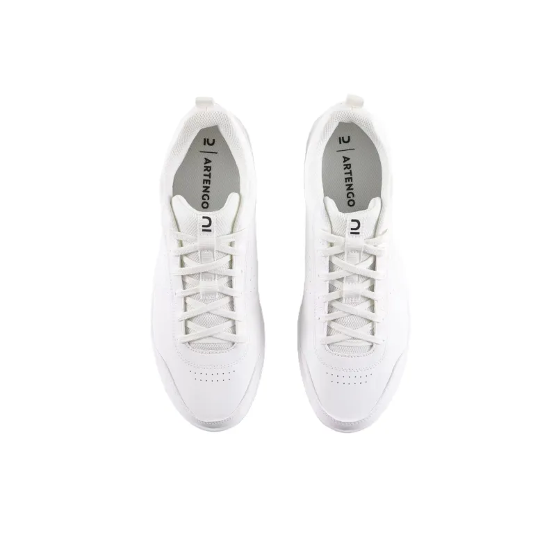 DECATHLON Slip Resistant Cushioning Low Top Skateboard Shoes Unisex White-3