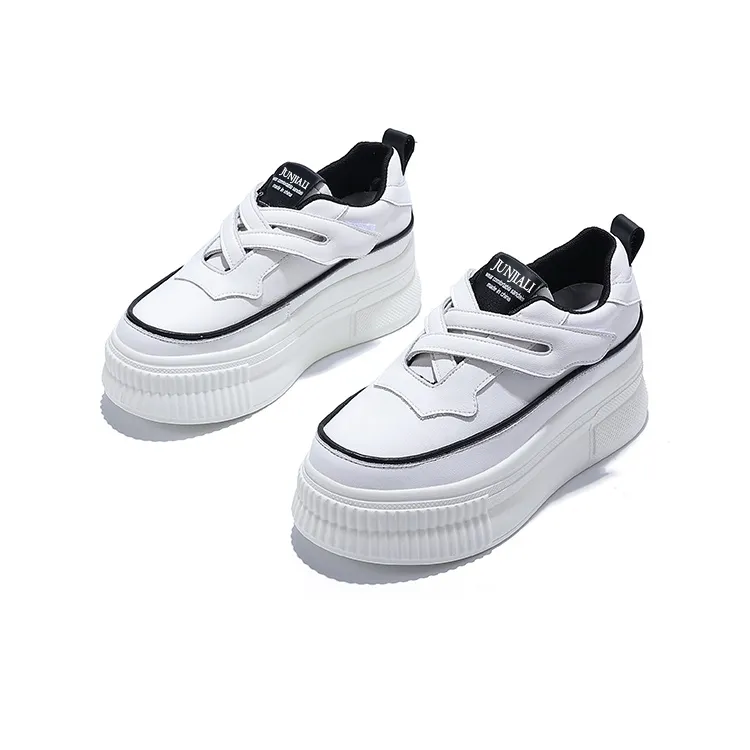 Junjali Abrasion Resistant Lightweight Height Increasing Low Top Casual Shoes 6.5cm Women's-4