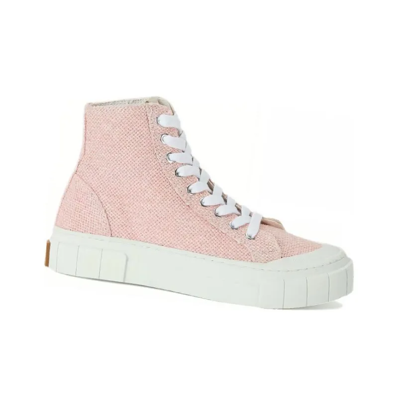 Good News Slip-Resistant High-Top Skateboard Shoes Women's Pink-2