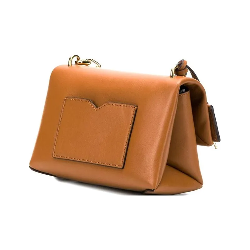MICHAEL KORS Cece Cowhide Leather Crossbody Handbag Extra Small Women's Acorn Brown-3