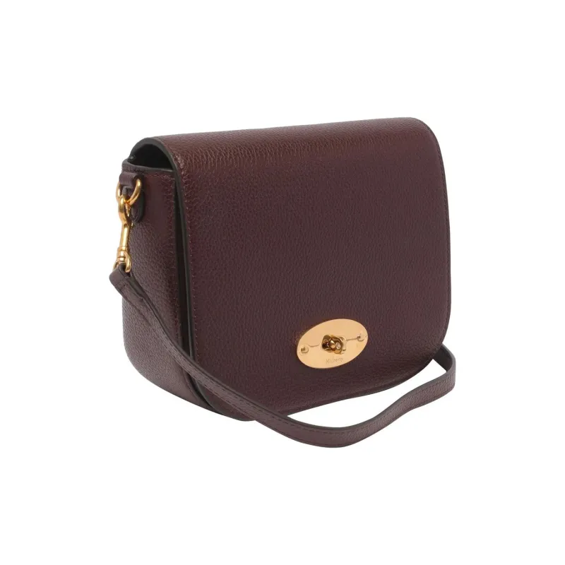 Mulberry Leather Shoulder Bag Crossbody Bag Small Size Women's Umber-3