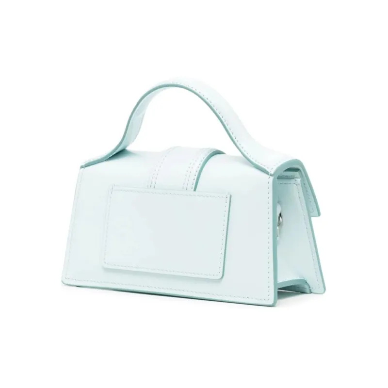 Jacquemus Le Bambino Cow Leather Shoulder Bag, Crossbody Bag, Handbag Small Size Women's Light Blue-4