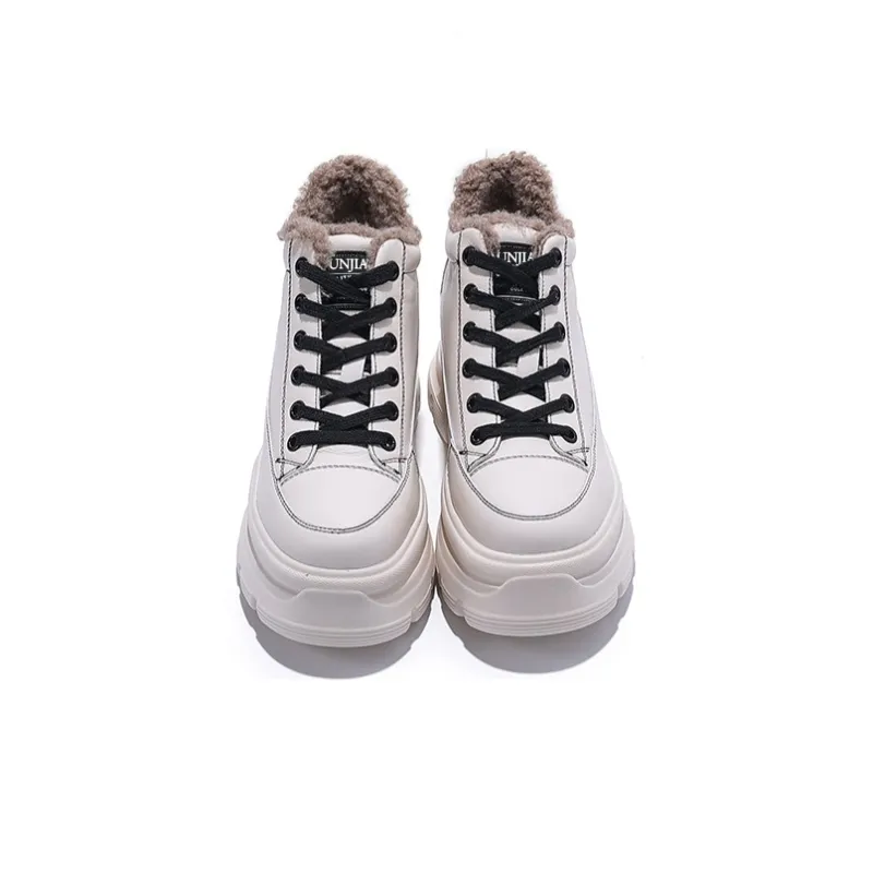 Junjali Warm Height Increasing Wear-Resistant High-Top Casual Shoes Women's-5