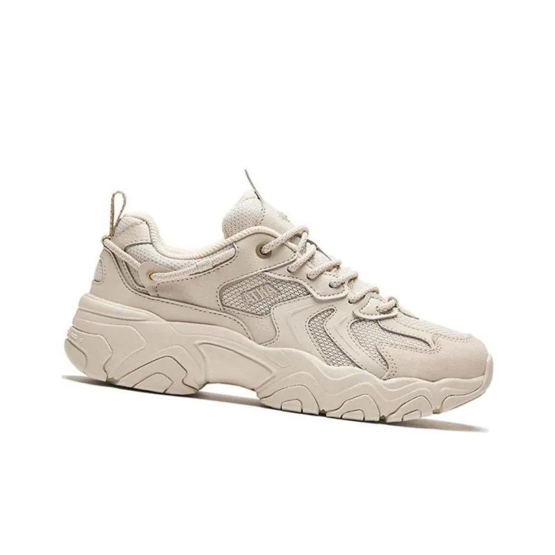 Anta Wear Resistant Low Top Casual Shoes Women's White Limestone-2