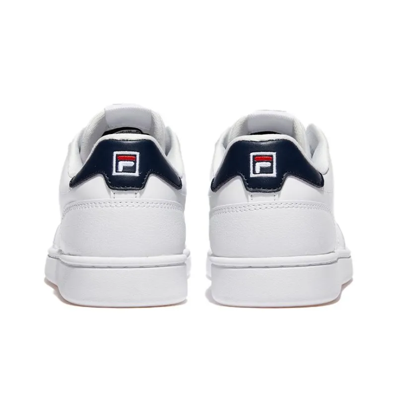 FILA Elite Coat V3 Cushioning Wear Resistant Low Top Skateboard Shoes Unisex Black White-4
