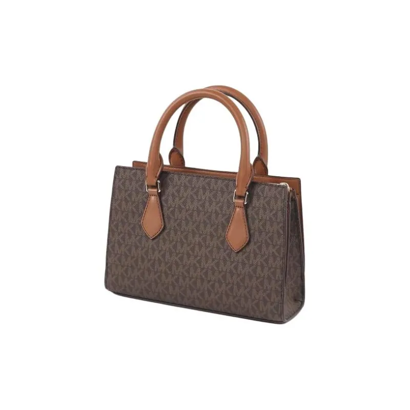 MICHAEL KORS Canvas One Shoulder Handbag, Crossbody Bag Trumpets Women's Brown-2