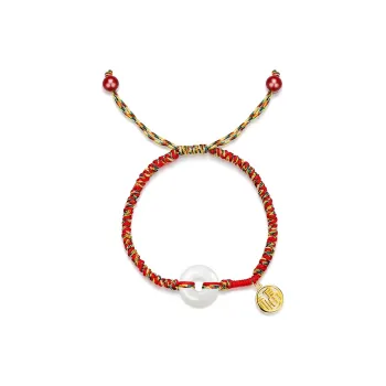 Olampe Hetian Jade Bracelets Pale Greenish White Jade Women's