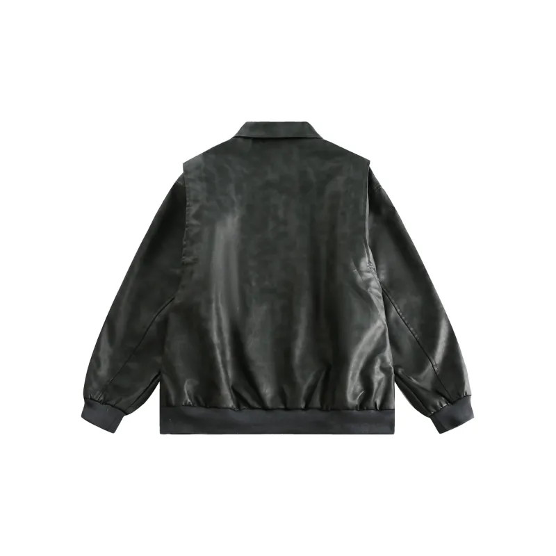 FlyboyCsc Leather Jacket Unisex Pink-8