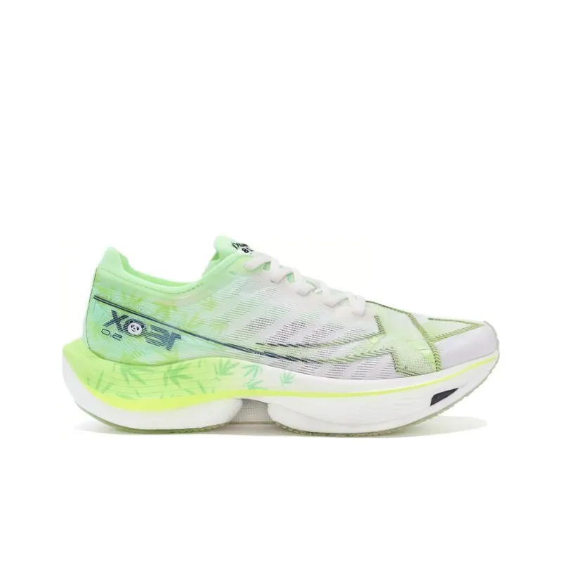 XTEP Racing 160X 5.0 Cushioning Lightweight Low Top Running Shoes Women's White Green-1