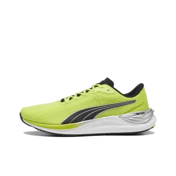 PUMA Electrify Nitro 3 Slip Resistant Low Top Running Shoes Men's Green Black