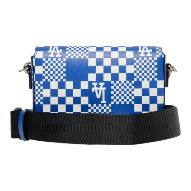 MLB Synthetic Leather Combo Bag Shoulder Bag Crossbody Bag Regular Unisex Klein Blue-3
