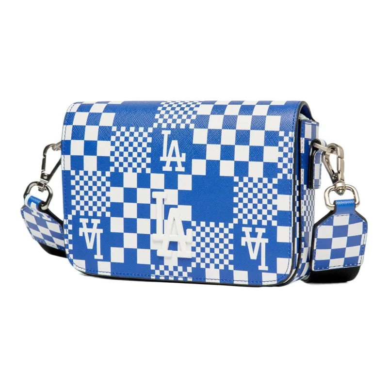MLB Synthetic Leather Combo Bag Shoulder Bag Crossbody Bag Regular Unisex Klein Blue-1