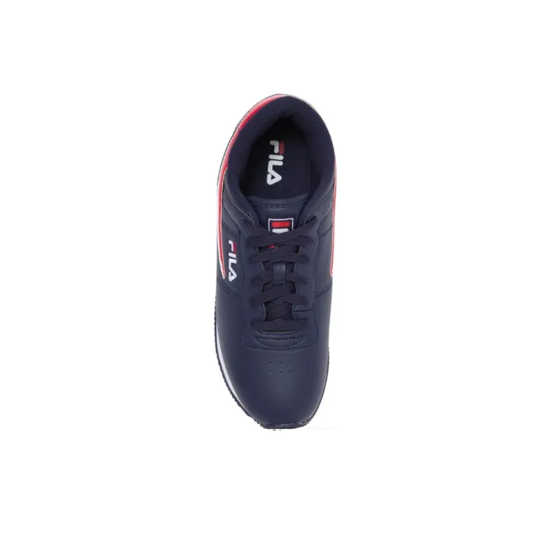 FILA Classico 18 Cushioned Slip Resistant Low Top Casual Shoes Men's Blue-3