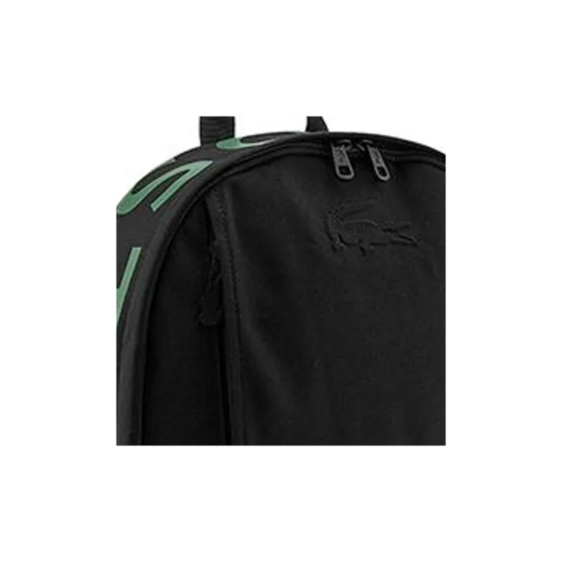 LACOSTE Polyamide Backpack Medium Size Unisex Black-5