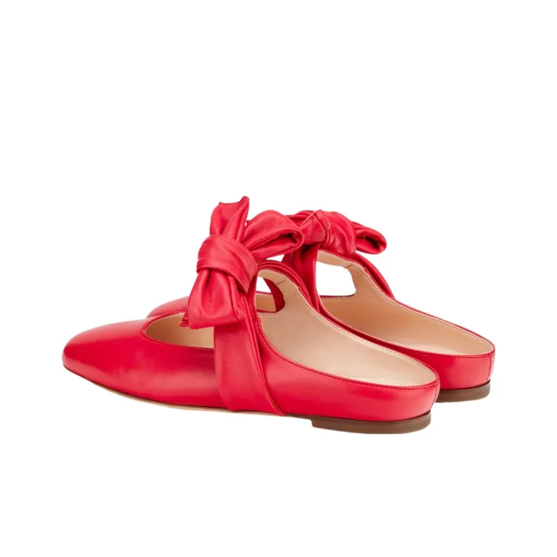 AGL Wrap-toe Slippers Women's Red-1