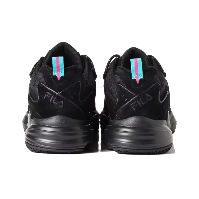 CHUYINWEILAI x FILA Floater Anti-Slip And Wear-Resistant Lightweight Low-Top Sports Casual Shoes Unisex Black Blue-3