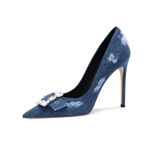 Lily Wei High Heels Women's Blue