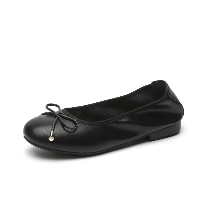 Rich Birds Top Grain Cow Leather Casual Single Shoes 1.5cm Women's-1