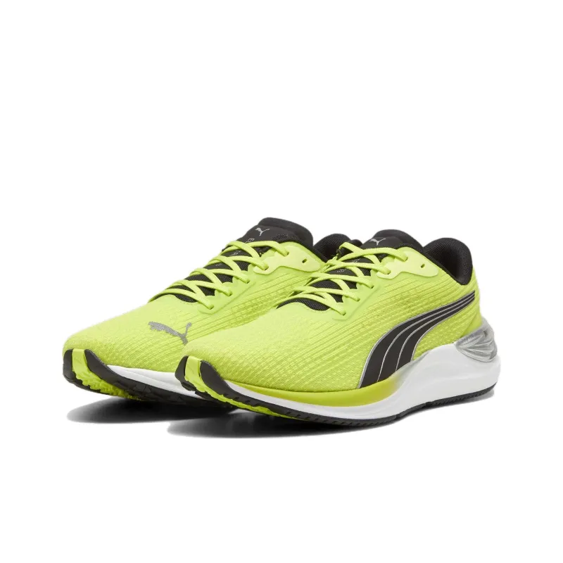 PUMA Electrify Nitro 3 Slip Resistant Low Top Running Shoes Men's Green Black-2