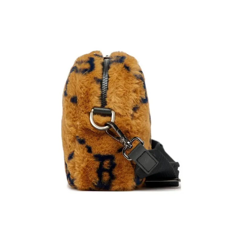 MLB Monogram Collection Polyester Camera Bag Shoulder Bag Crossbody Bag Regular Unisex Brown-3