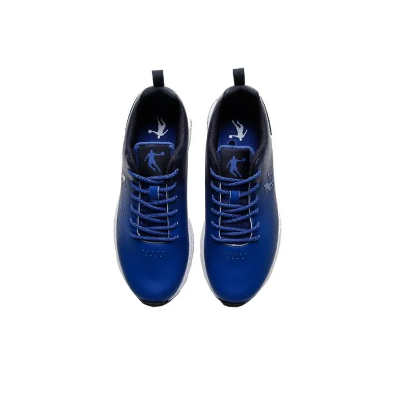 QIAODAN Cushioning Wear Resistant Low Top Casual Shoes Men's Vivid Blue/Nova Blue-2