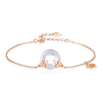 Olampe Chalcedony Jade Bracelets Women's