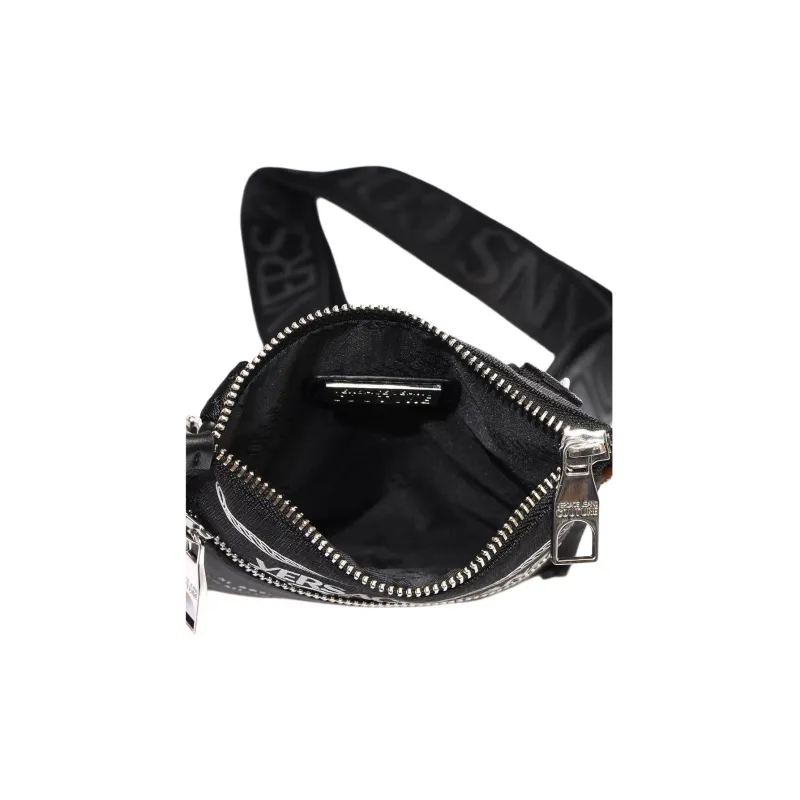 VERSACE JEANS COUTURE Fabric Messenger Bag Shoulder Bag Crossbody Bag Regular Men's Black-5
