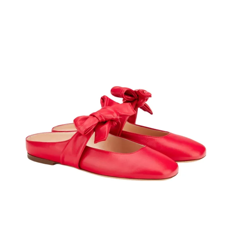AGL Wrap-toe Slippers Women's Red-2