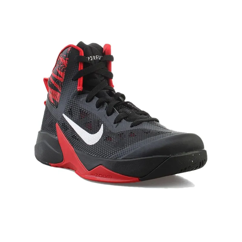 Nike Zoom Hyperfuse 2013 Black/Metallic Silver University Red-2