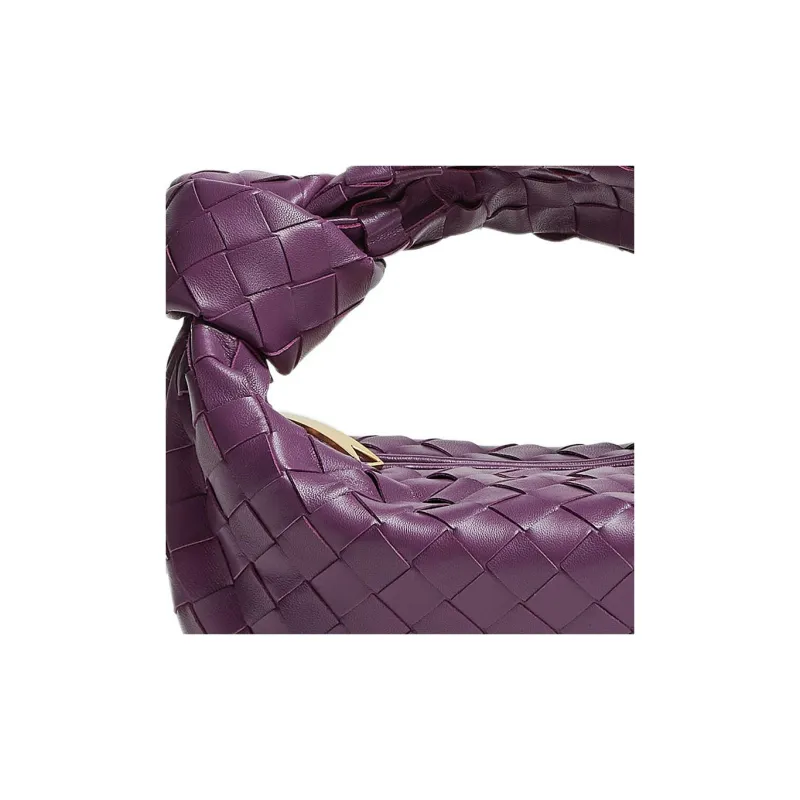 Bottega Veneta Jodie Intrecciato Top Handle Mini Eggplant-3