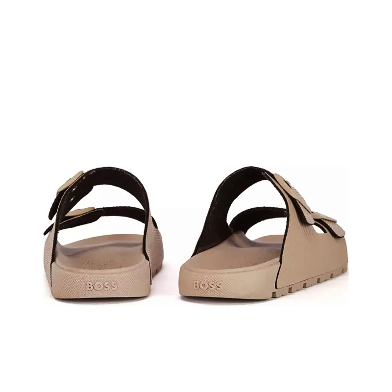 HUGO BOSS Slide Slippers Men's Brown-5