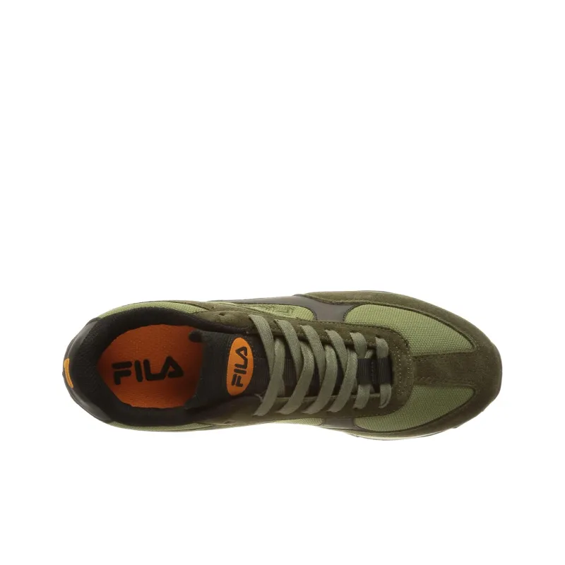 FILA Disruptor Cushioned Slip-Resistant Low-Top Running Shoes Men's Green-3