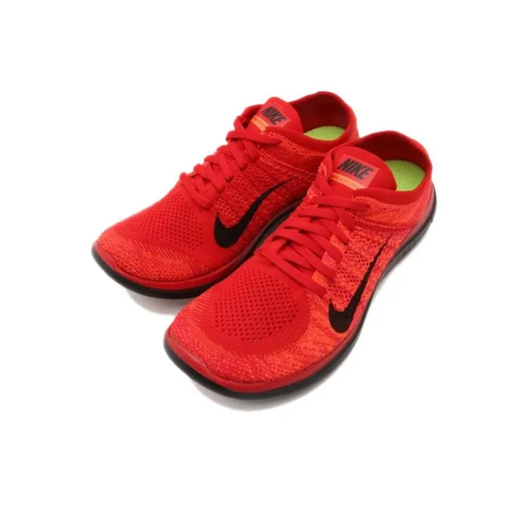 Nike Free RN 4.0 Cushioned Slip Resistant Low Top Running Shoes Unisex Red-1