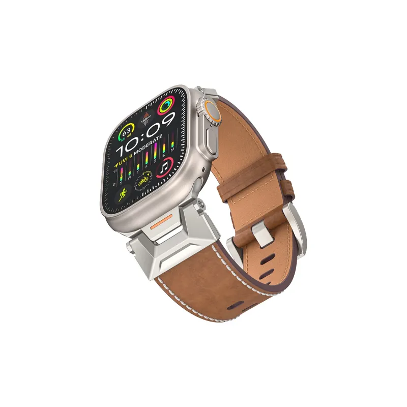 Yu Qing Apple Compatibility Watch Band Genuine Leather Material-6