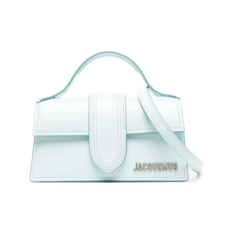 Jacquemus Le Bambino Cow Leather Shoulder Bag, Crossbody Bag, Handbag Small Size Women's Light Blue-3