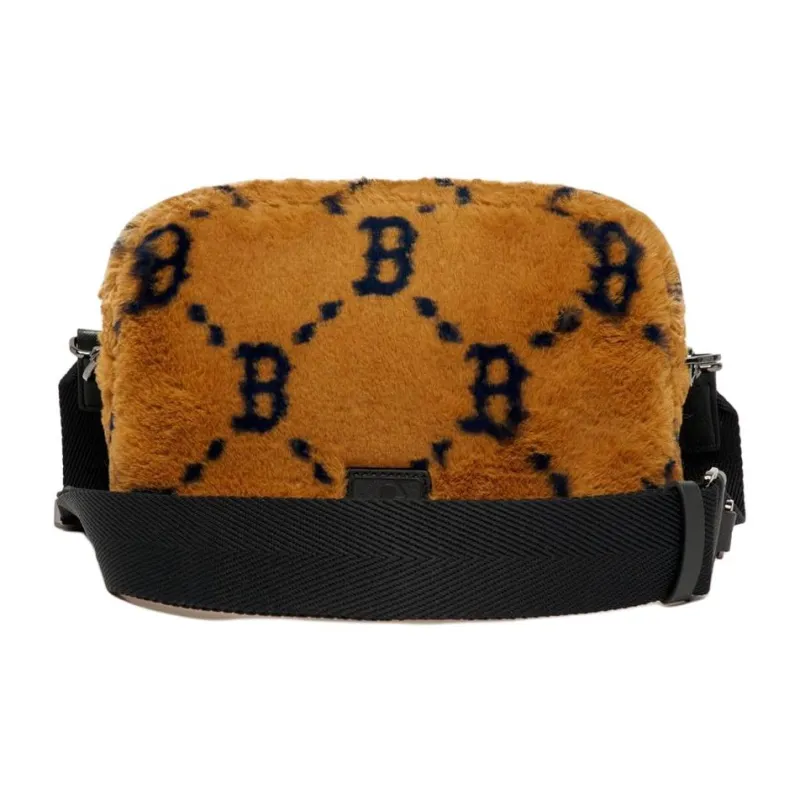 MLB Monogram Collection Polyester Camera Bag Shoulder Bag Crossbody Bag Regular Unisex Brown-4