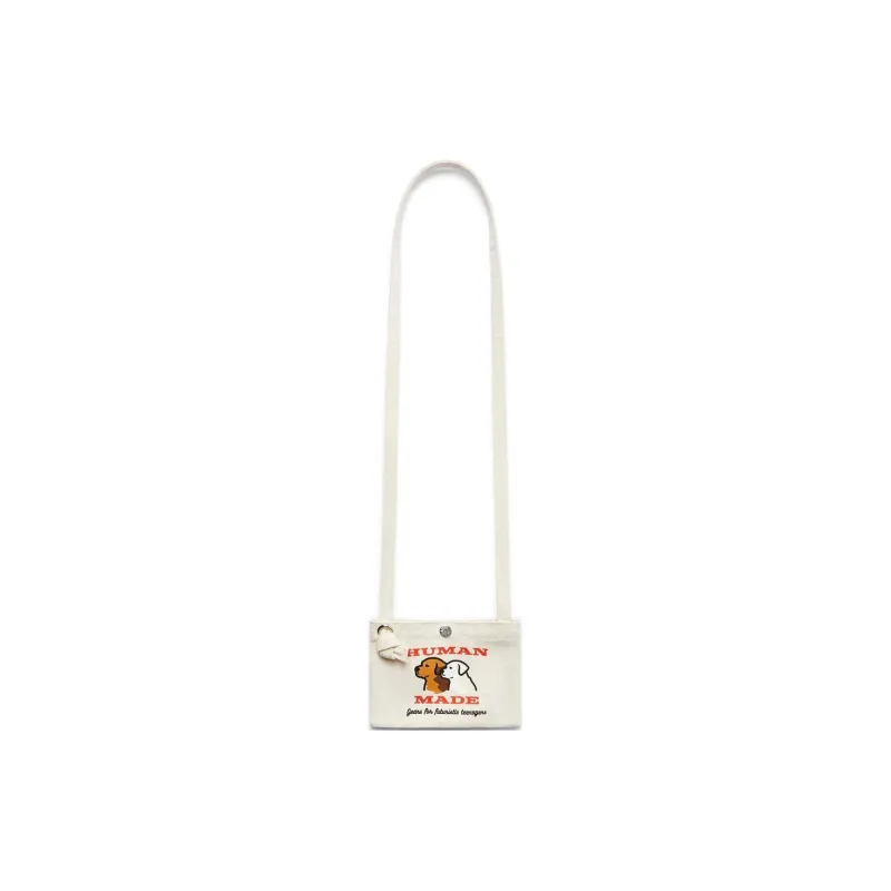 HUMAN MADE Cotton Shoulder Bag Mini Unisex White-1