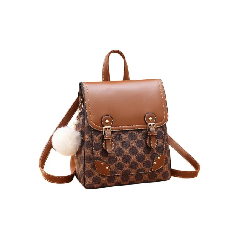 Weymond Soft Leather Moldable Versatile Backpack Women's-9