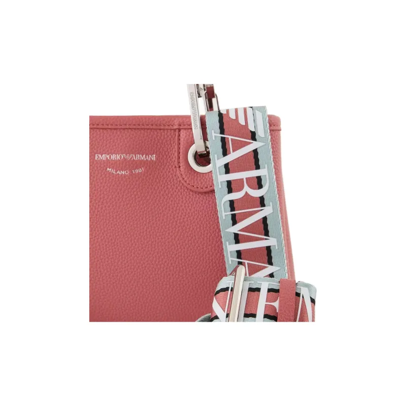 EMPORIO ARMANI Polyurethane Tote Bag Shopping Bag Shoulder Bag Crossbody Bag Handbag Mini Women's Pink-4