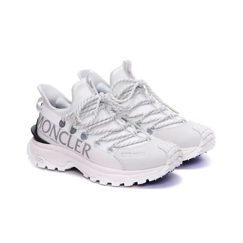 Moncler Lite Low Top Casual Shoes Men's White-3