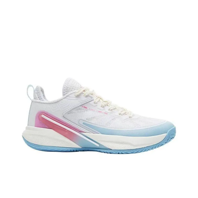 PEAK Taichi Cushioning Wear Resistant Low Top Training Shoes Women's White Blue-1