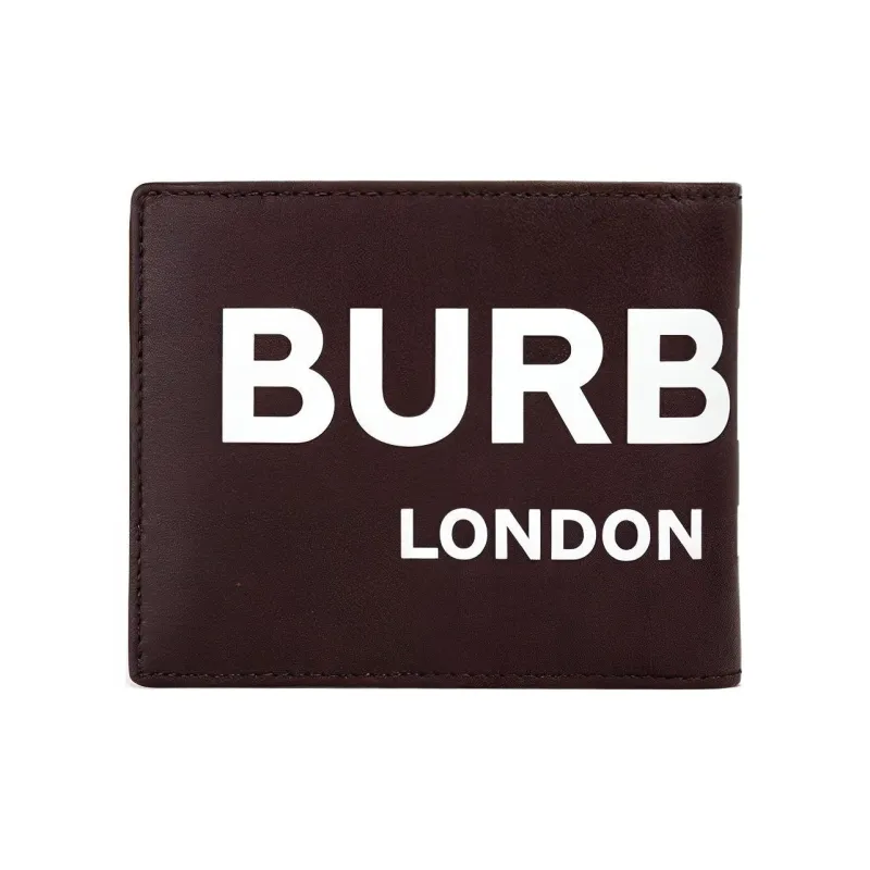 Burberry Ronan Bi Fold Wallet 8 Card Slots Oxblood-0