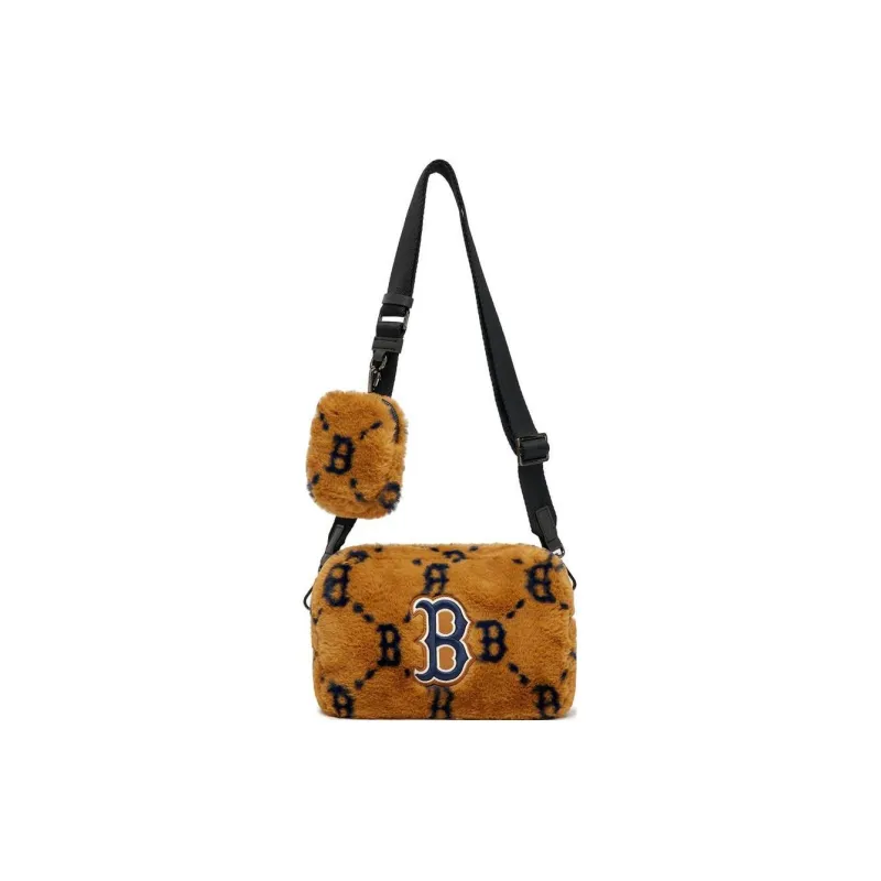 MLB Monogram Collection Polyester Camera Bag Shoulder Bag Crossbody Bag Regular Unisex Brown-1