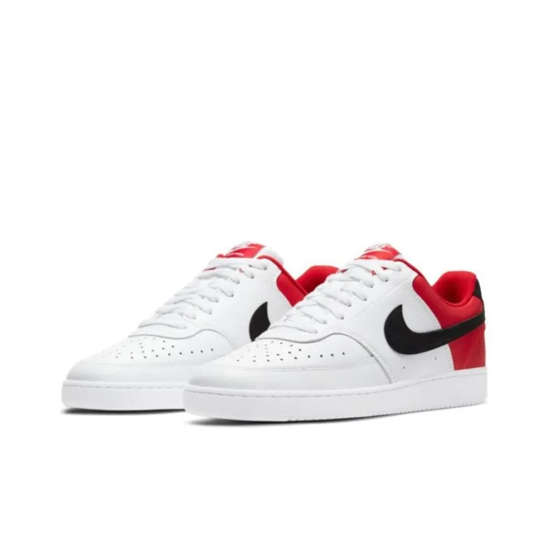 Nike Court Vision Low White Black University Red-1