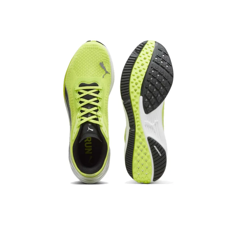 PUMA Electrify Nitro 3 Slip Resistant Low Top Running Shoes Men's Green Black-3
