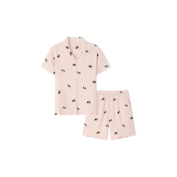 Sha Qian Pajama Set Summer Women's Pink