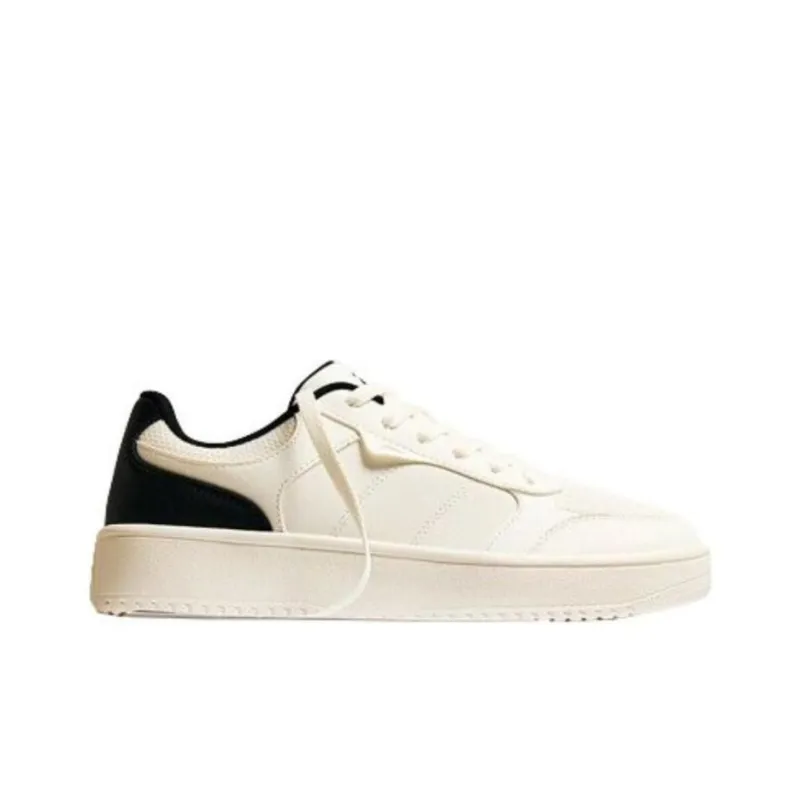 Anta Cushioning Wear-Resistant Low-Top Skateboard Shoes Men's Ivory White-1