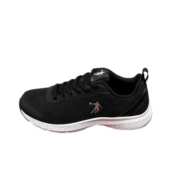 QIAODAN Cushioning Slip Resistant And Abrasion Resistant Low Top Running Shoes Men's Black