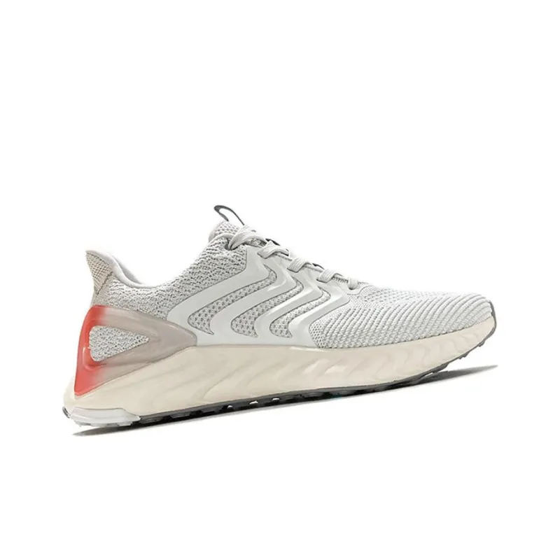 PEAK Cushioned Wear Resistant Breathable Low Top Running Shoes Men's Light Heather Gray-2
