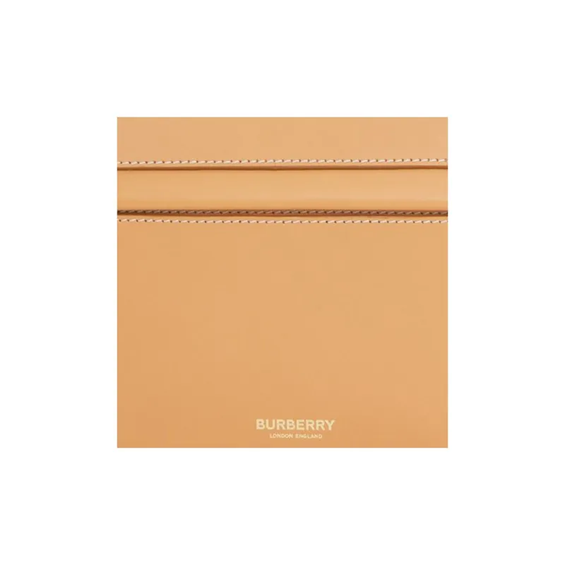Burberry Olympia Leather Ellen Pia Shoulder Bag Crescent Bag Handbag Shoulder Bag Women's Khaki-2